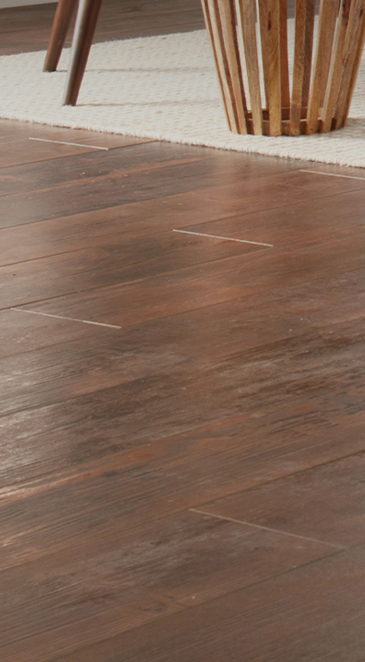 installed luxury vinyl flooring in home