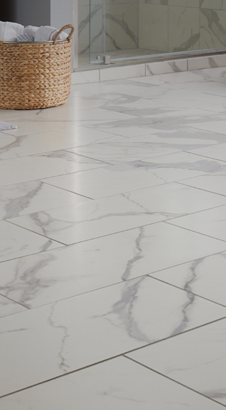 installed vinyl flooring in home