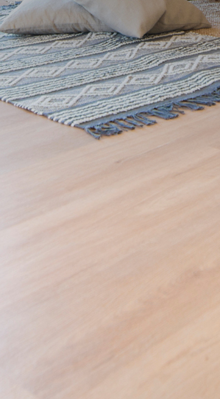 installed laminate floor in home