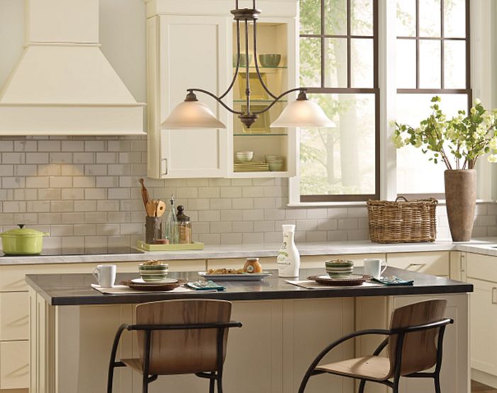 granite countertops in a stylish office