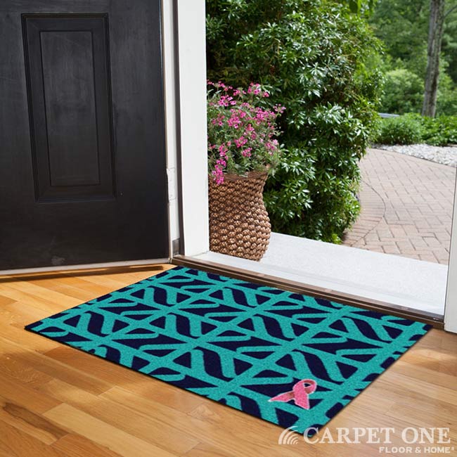 April Force Pardoe Pink Ribbon Welcome Mat April Force Pardoe Pink Ribbon Welcome Mat